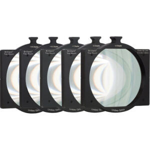 Lindsey Optics 4"x5.65" +1/4, +1/2, +1, +2, +3 Diopter Brilliant² Tray Mount Close-Up Lens Set - 5 Filters
