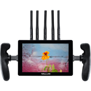SmallHD Cine 7 Monitor with Teradek Bolt 4K Monitor Module 750 RX + Grip Handles