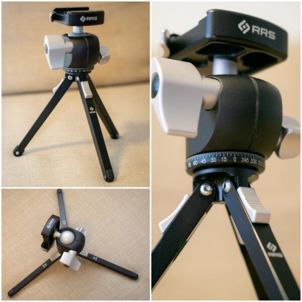 RRS Mini Tripod with BH-25 Ball Head & Flat Surface Adapters