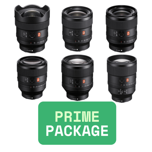Sony G Master Lenses Prime Kit - 14, 24, 35, 50, 85, 135
